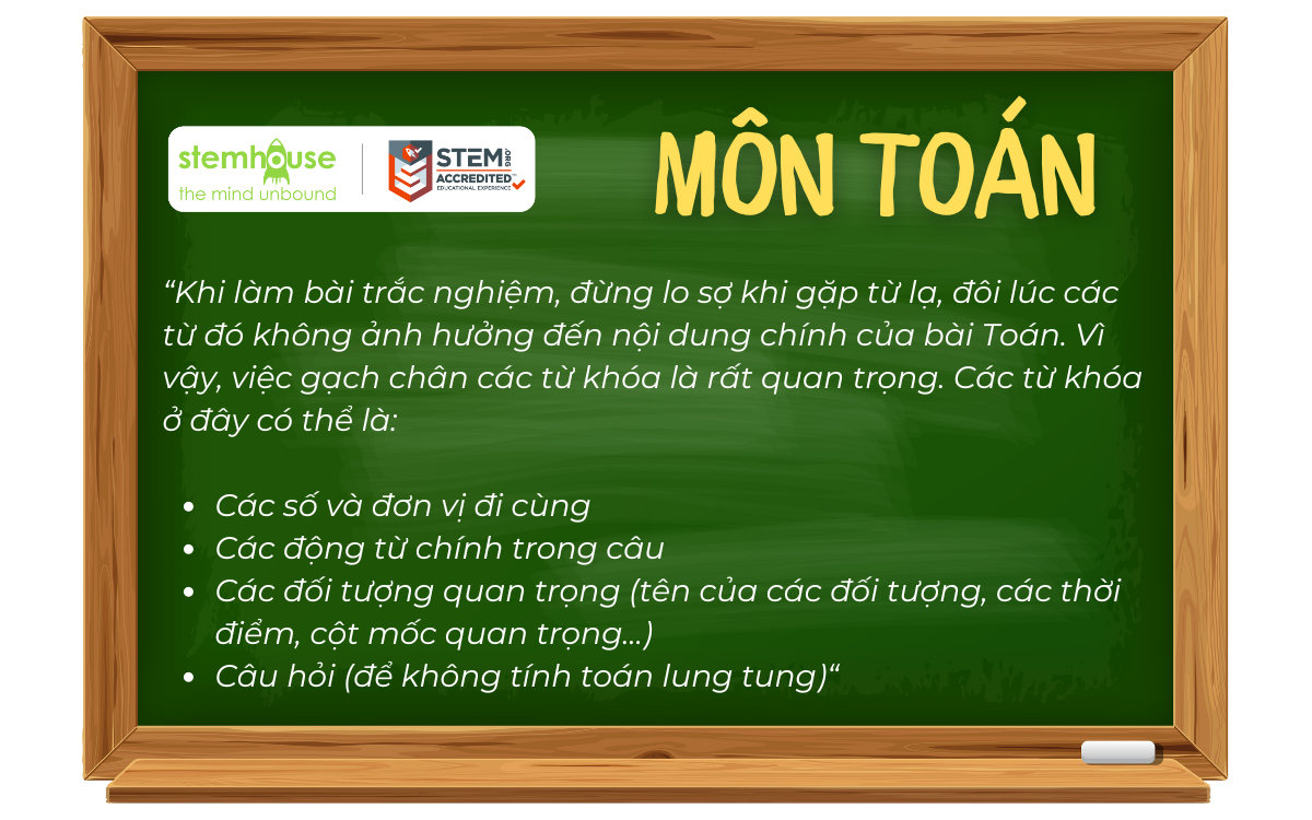 [MỚI NHẤT] NHỮNG DẶN DÒ QUÝ BÁU TỪ THẦY CÔ STEMHOUSE TRƯỚC KÌ THI LỚP 6 ...