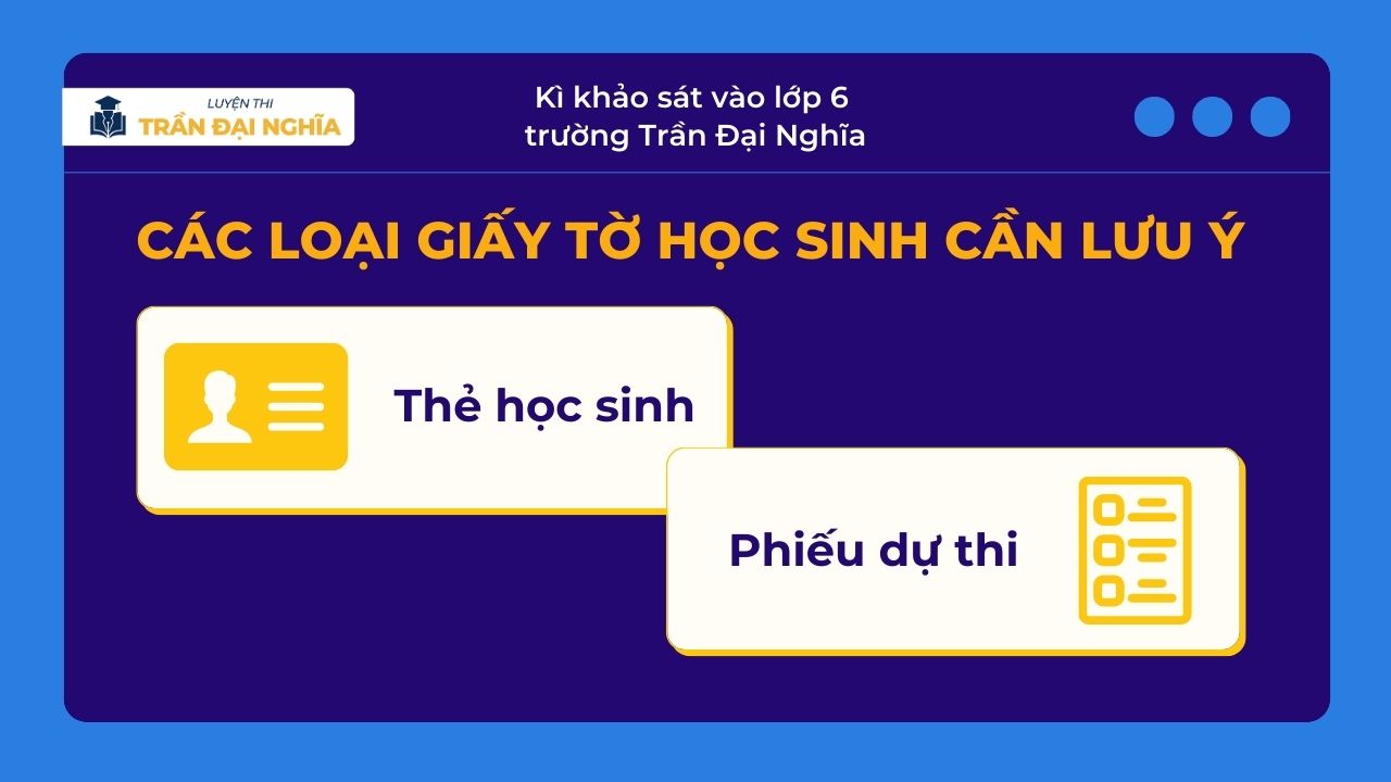 kì thi khảo sát vào lớp 6